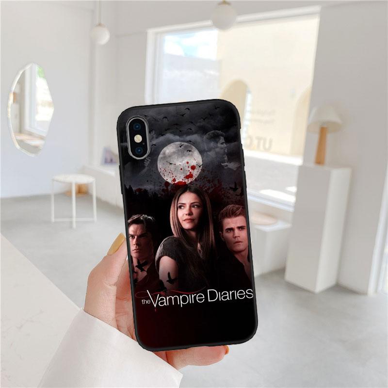 LO91 the Vampire Diaries Soft Shell Phone Case for iPhone SE X XS XR 11 16E 17 Pro Max Air 8 7 6 6s Plus