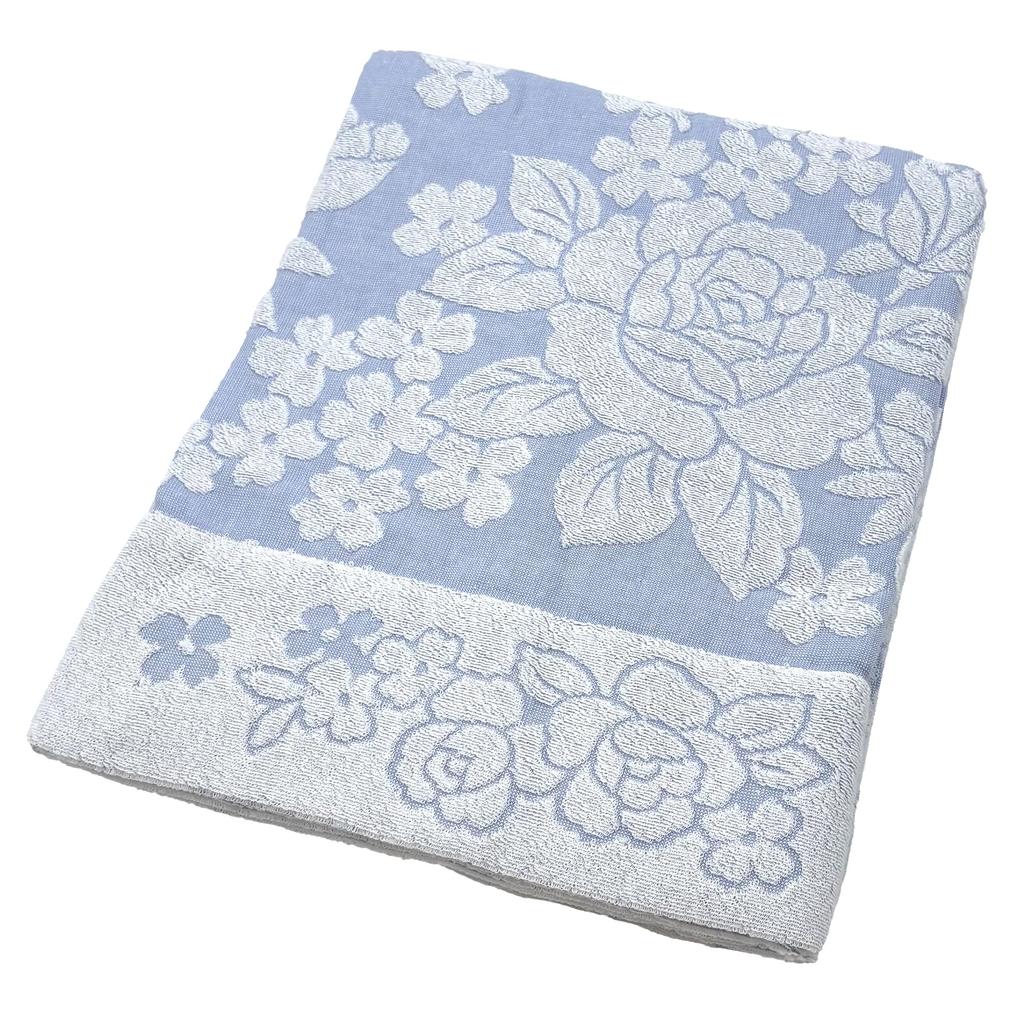 Imabari Towel Rosa 150 X 210 1 Piece (Imabari-made) Blanket, Single, Blue, Cm,