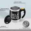Automatic Stirring Coffee Cup, Stainless Steel, Magnetic Mixing Cup, Milk, Tea, Coffee Mug, Portable Thermal Cups, 450ml
