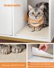 Feandrea Cat Litter Box Enclosure, Hidden Litter Box Furniture with Scratching Mat, Tall Legs, Cat House, Side End Table, 80 x 50 x 55 cm