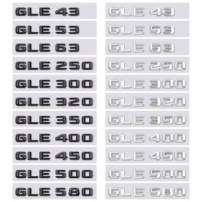 GLE43 53 63 GLE250 300 320 350 400 GLE450 500 580 Letter Car Sticker for Mercedes Benz GLE Class Refit Rear Boot Trunk Label