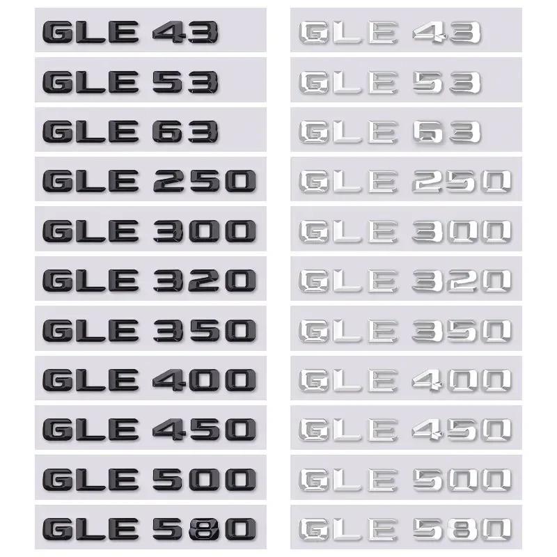 GLE43 53 63 GLE250 300 320 350 400 GLE450 500 580 letter car sticker for mercedes benz GLE class refit rear boot trunk label