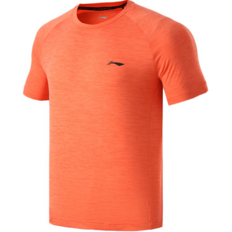 Li Ning Training Series T Shirt Men s Mixed Color Flame Orange ATSR029-4 XL
