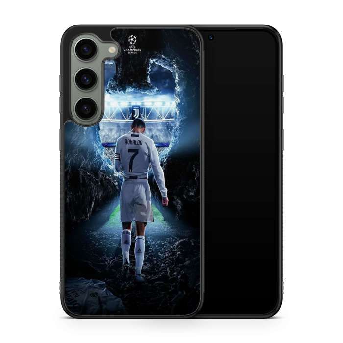 Coque de téléphone - COQUE EN FOLIE - Samsung Galaxy A14 - Cristiano Ronaldo - Semi-rigide - Noir nero