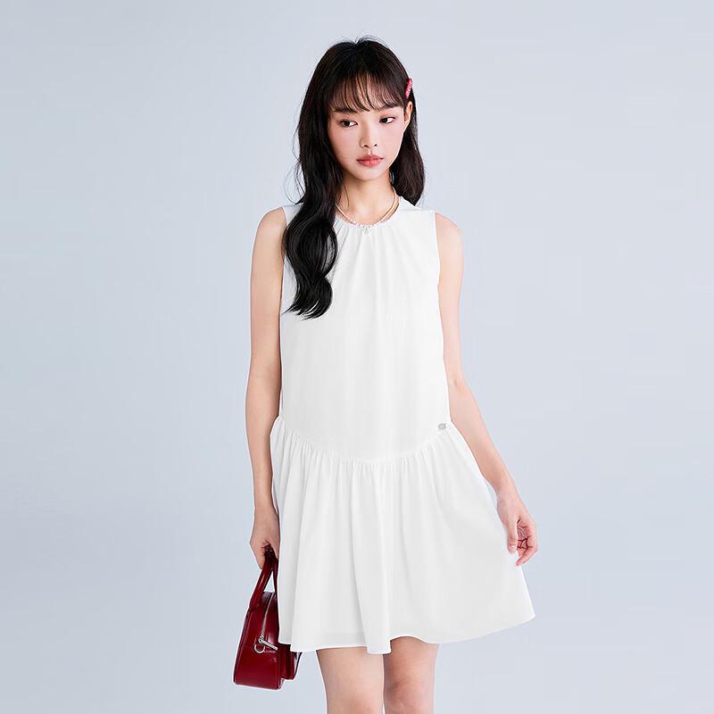 

LEDING Korean Style Loose Sleeveless A-line Dress M