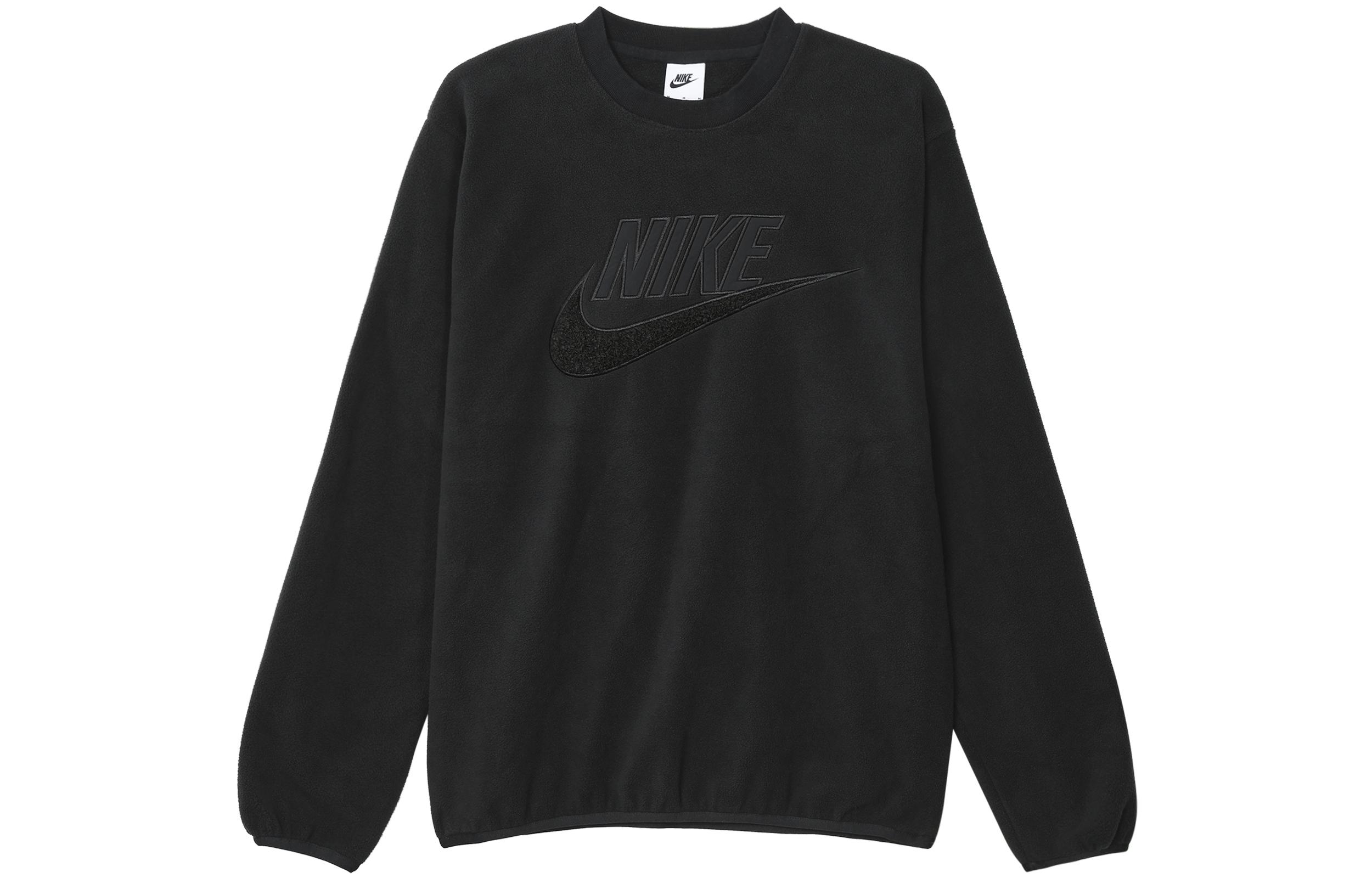 

Nike Sweatshirts Men s Black Crew Neck Thickened Regular DQ4889-010 M