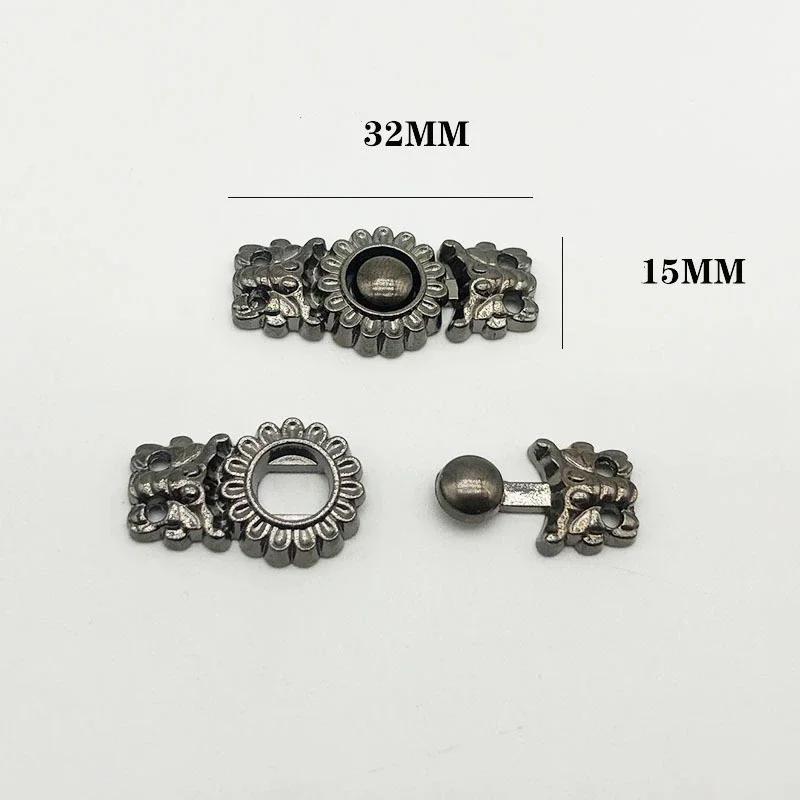 1 Pair Women's Retro Brooches Clothing Cardigan Sweater Blouse Shawl Clips Shirt Collar Flower Pattern Duck Clip Clasps Scar