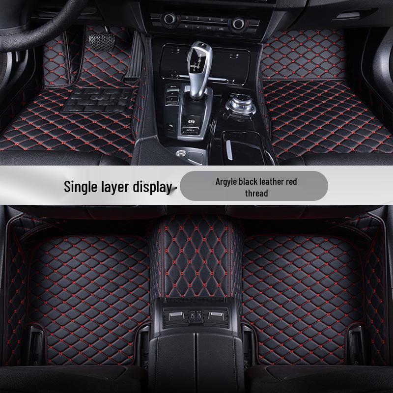 Premium Double/Single Layer Diamond Car Floor Mats - Full Coverage, Dirt-Resistant, Fits Thousands of Models