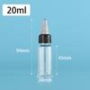 PET Jelly Bottle with Rotating Cap - Liquid Pigment Dropper, Refillable, Available in 60/80/100/200ml Sizes