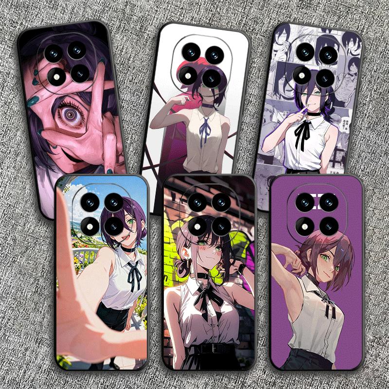 Anime Character R-Reze CSM Soft Phone Case for Xiaomi Redmi Note 12 13 14 15 Pro Plus 11 12S 11S 11T 10 4G Black Cover Back Shel