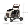 Haustierkinderwagen, Großer Platz, Große, Mittlere Und Kleine Hunde, Katzen, Outdoor, Leicht, Faltbarer Kinderwagen, Outdoor-Wagen, Zum Gassi Gehen Mit Hunden Und Für Katzen