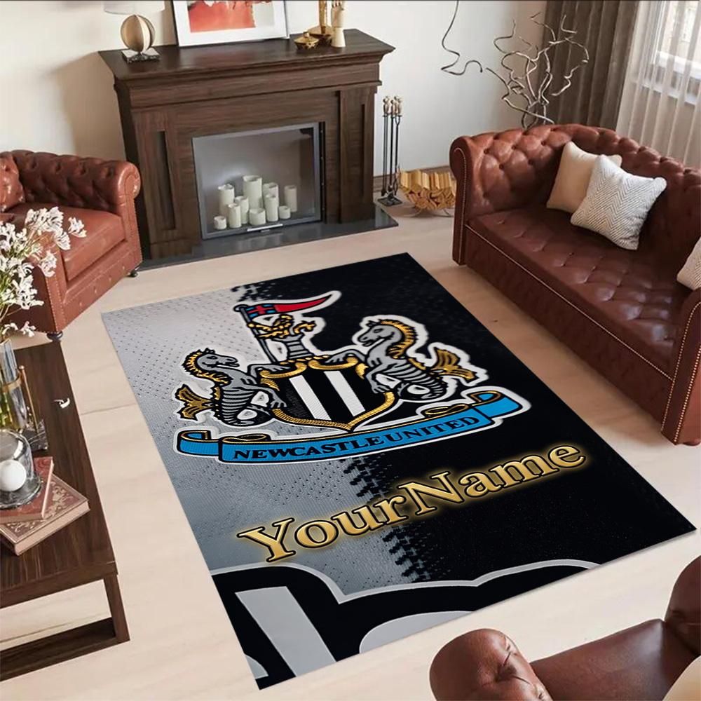 Newcastle 3 Customized Name Floor Rug Office Rug Suitable for Living Rooms Entryway Dormitory Study Room Antislip Carpet Decorate Offices