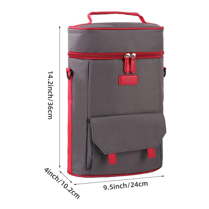 Two-bottle Wine Tote Portable Bag Travel Camera Insert Padded Bags Outdoor Camping Organizer Inner Case Beach Portable Handbag