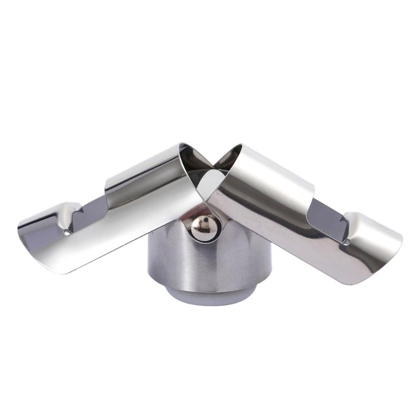 1 Pcs Champagne Bottle Stopper Stainless Steel Vacuum Sealed Sparkling Champagne Wine Beer Bottle Cork Plug Bar Tool