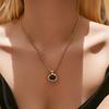 Tiger's Eye Stone Necklace Female, Premium Sweater Chain Maillard Style Collarbone Chain, Amber Necklace