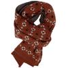 Winter New Ins Floral Wool Scarf Thickened Warm Scarf Student Japanese Retro Scarf Versatile