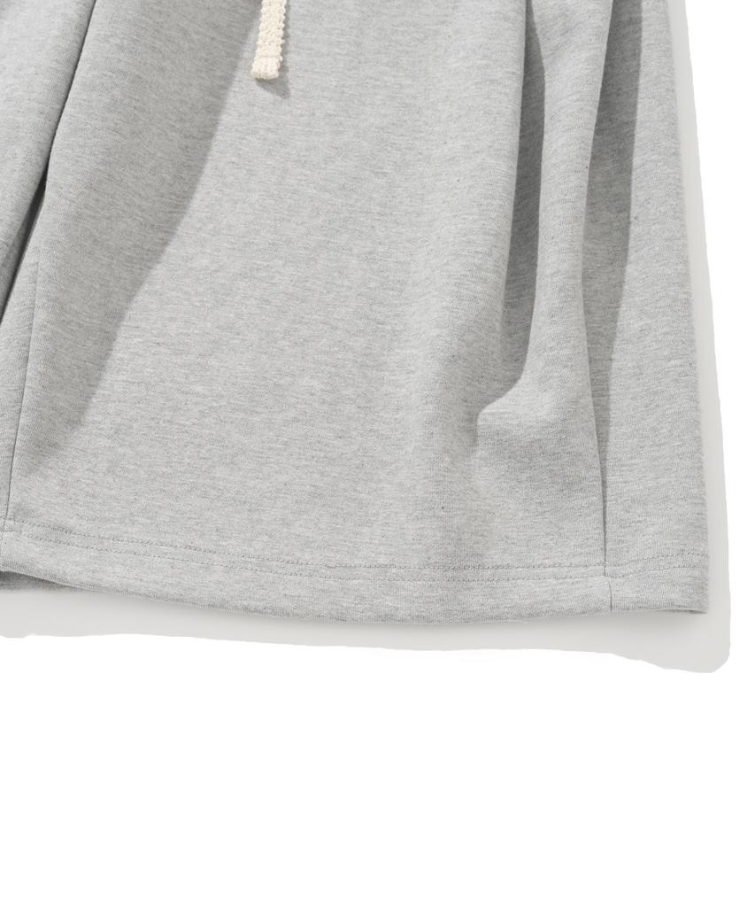 KNITTED Bermuda Training Half Pants Melange Grey