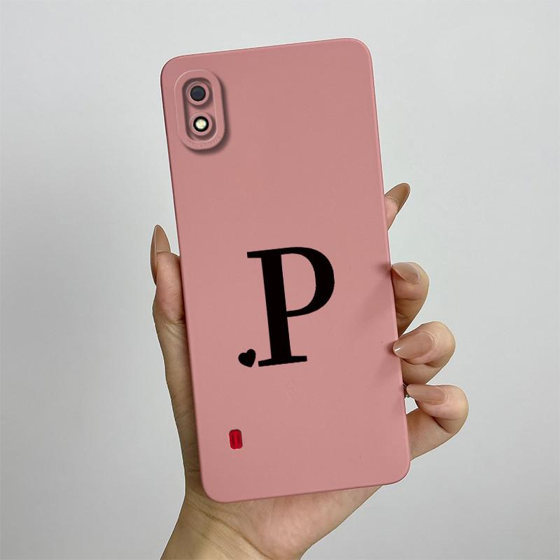 For Samsung A10 Case Galaxy A10 Cover SM-A105F SM-A105G SM-A105M SM-A105 Cute Initial Letters Phone Case Shockproof Back Cover
