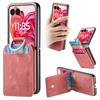 Vertical Cards Solt Wallet Leather Case For Motorola Moto Razr 50 Ultra 40uLTRA 40 Ring Holder Bag Stand Retro Bag Pocket Cover