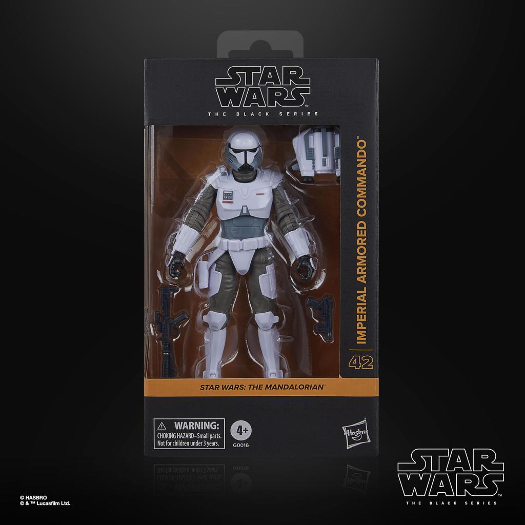 Hasbro Star Wars Black Series Imperial Armored Commando, Star Wars: The Mandalorian Collectible 15cm Action Figure G0016 Authentic