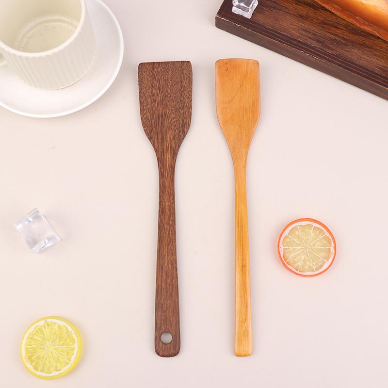 Wooden Spatula Rice Ladle Soup Spoon Kitchen Cooking Tools Natural Wood Is Safe And Durable For Home Restaurant Kitchens
