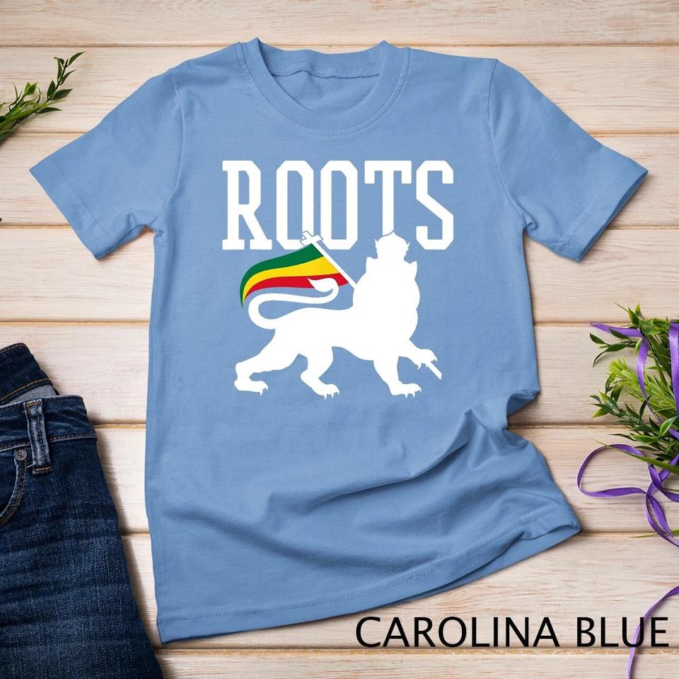 Reggae Roots - Lion Of Judah Rastafari Music Rasta Gift T-Shirt Unisex T-shirt 4XL