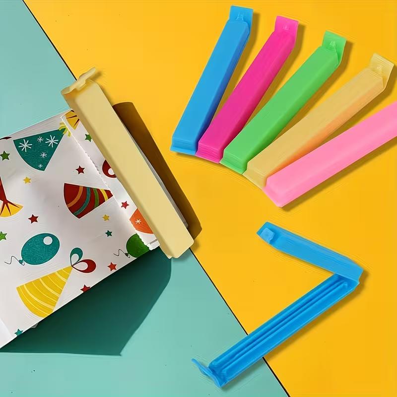 Reusable Plastic Food Bag Clips Heavy Duty Kitchen Sealing Clips Moisture Proof Fresh Keeping Storage Clips for Food Bags Snacks Pantry Organization