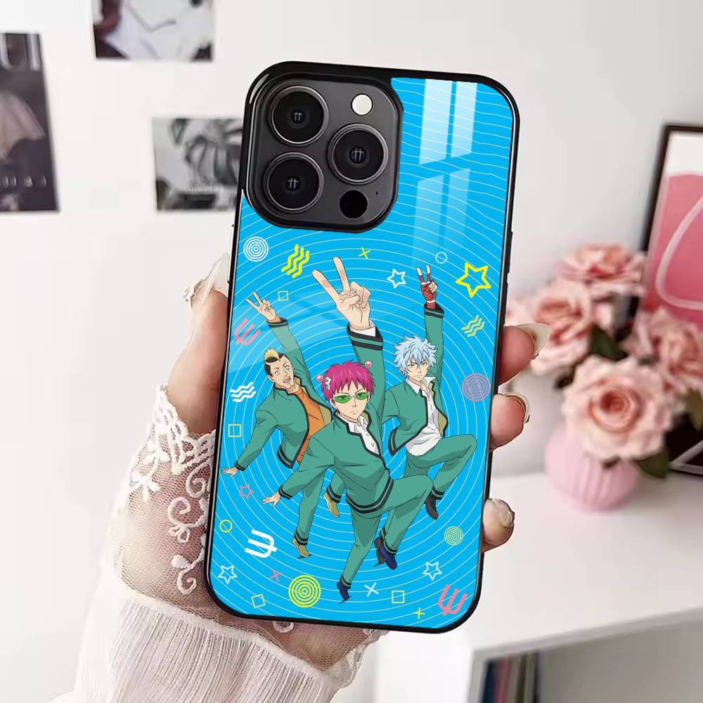 S-Saiki Anime Kusuo Phone Case For iPhone 17,16,15,14,13,12,Plus,Pro,Max For Magsafe Magnetic Wireless Charge