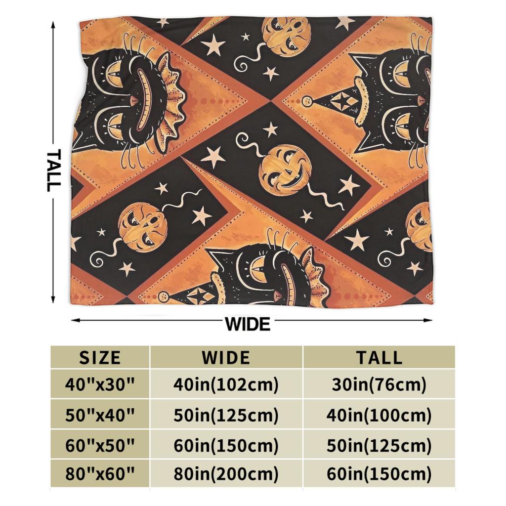 Halloween Theme Pattern Flannel Blanket Spring Super Soft Throw Blanket Home Decor Comfortable Bedspread Sofa Bed Cover