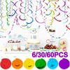 MultiColor Paper Swirl Decorations Vibrant Hanging Party Swirls Ideal for Birthday Baby Shower Wedding and Other Celebr