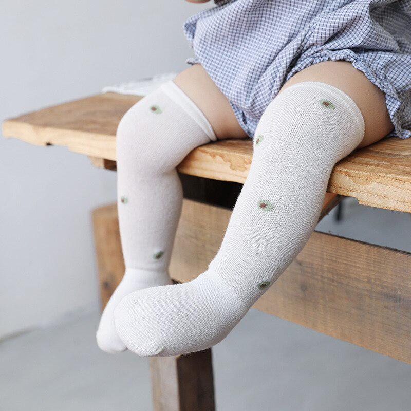 

Детские носки с фруктовым принтом, летние сетчатые мягкие хлопковые дышащие носки выше колена для новорожденных