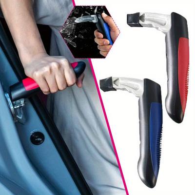 2 In 1 Aluminum Alloy Car Door Handle & Portable Cane Grab Bar, Mobility Aid for Elderly, Disabled, Adjustable Length, Easy Grip, Universal Fit