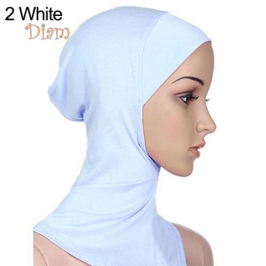 Tenfyer Soft Muslim Full Cover Inner Hijab Cap Islamic Underscarf Neck Head Bonnet Hat