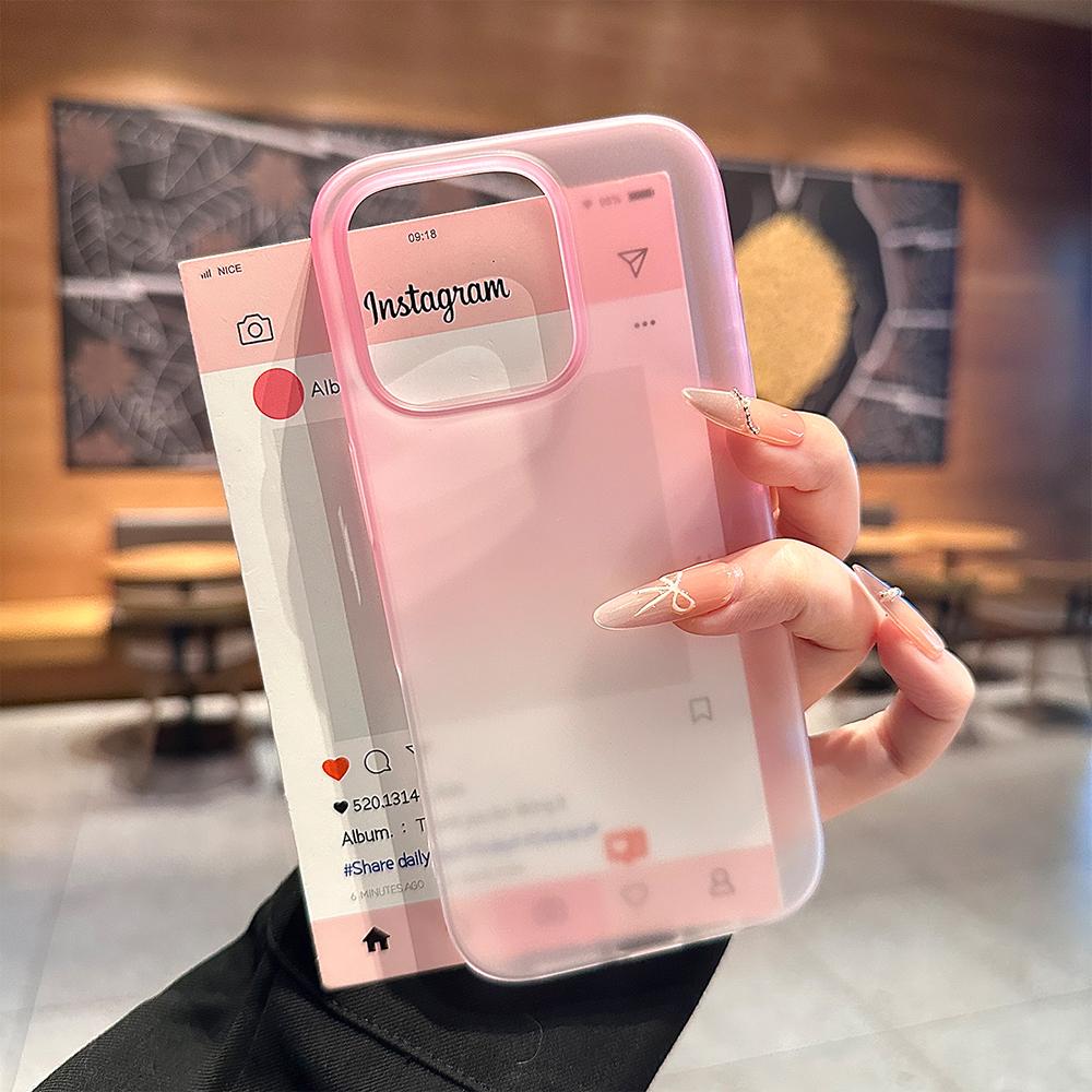 Transparent Gradient Matte Phone Case For For Iphone 16 15 14 13 12 Pro Max Plus Ultrathin Shockproof Bumper Cases Cover