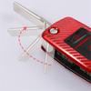 Carbon Fiber Car Key Cover Case Keychain For Vw Volkswagen Polo Golf Passat Beetle Caddy T5 Up Eos Tiguan Jetta Skoda Octavia A5