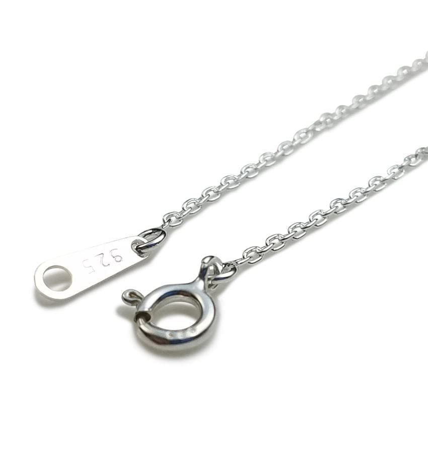

[dredline] 1.3mm60cm CL35 Figaro Chain Silver Necklace for Women and Men, Pendant Chain, Silver 925, Silver Accessory (60cm, CL35, 1.3mm width)