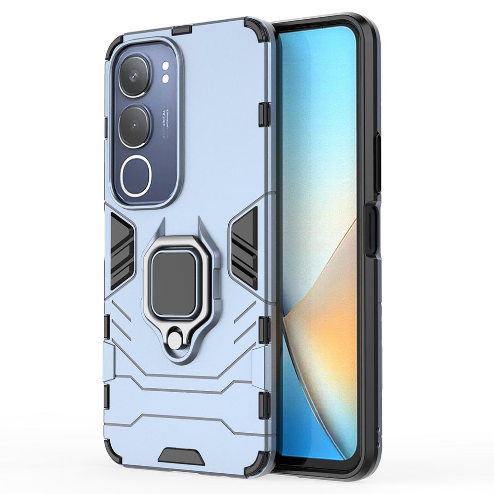 For Vivo Y29 5G Case PC+TPU Protective Phone Cover with Ring Kickstand