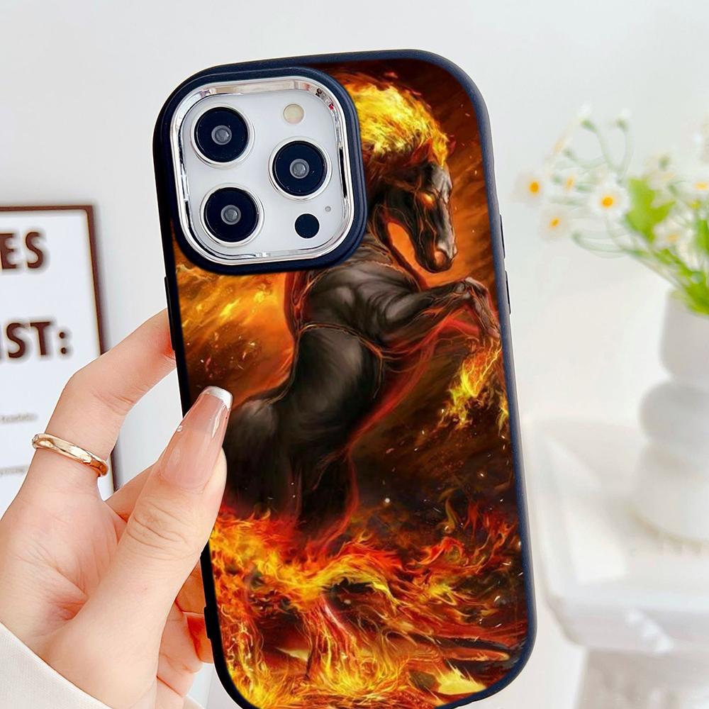LZ2 Bath fire rebirth Tiger and horse Soft Phone Case for Samsung S24 Ultra S23 Plus A16 A54 A52 Infinix Hot 40 30i Lens Protection Shockproof Cover