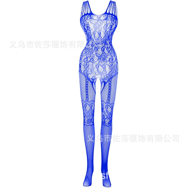 Sexy underwear suspenders Sexy black real life hollow open-file one-piece mesh stockings Jacquard mesh socks