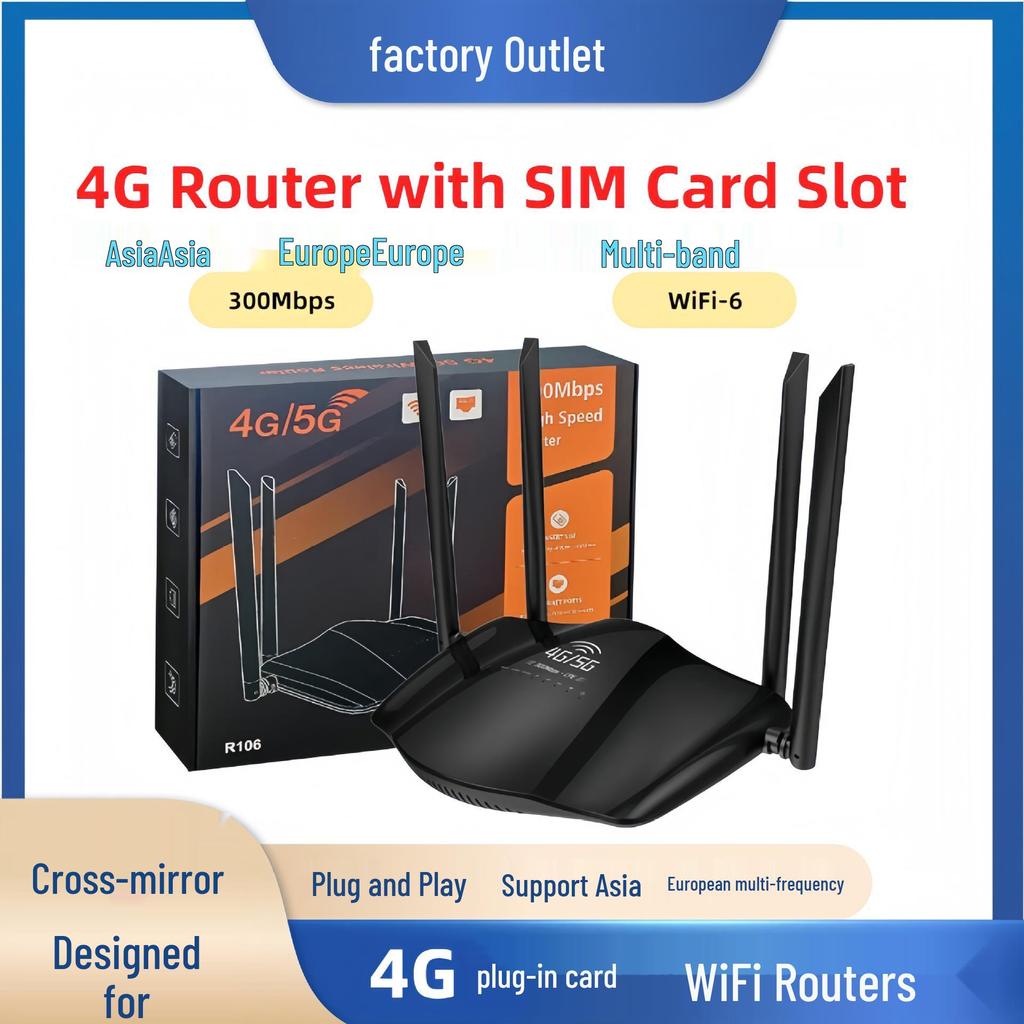 4G WiFi6 Router with SIM Card Slot for Middle East & Eurasia - LTE CPE