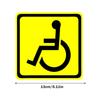 2-Pack Universal Car Stickers for Disabled Wheelchair; Vinyl Decals for Rear Windshield, Bumper, Trunk; With Sun Screen Feature
