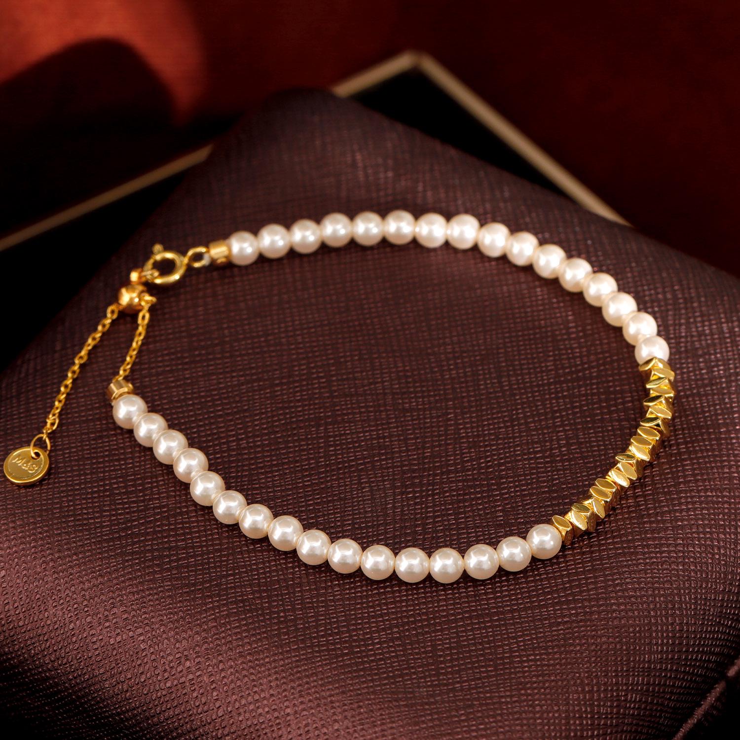 

Браслет из жемчуга Шицзя — элегантный, роскошный дизайн для женщин, идеальный подарок на день рождения для друзей