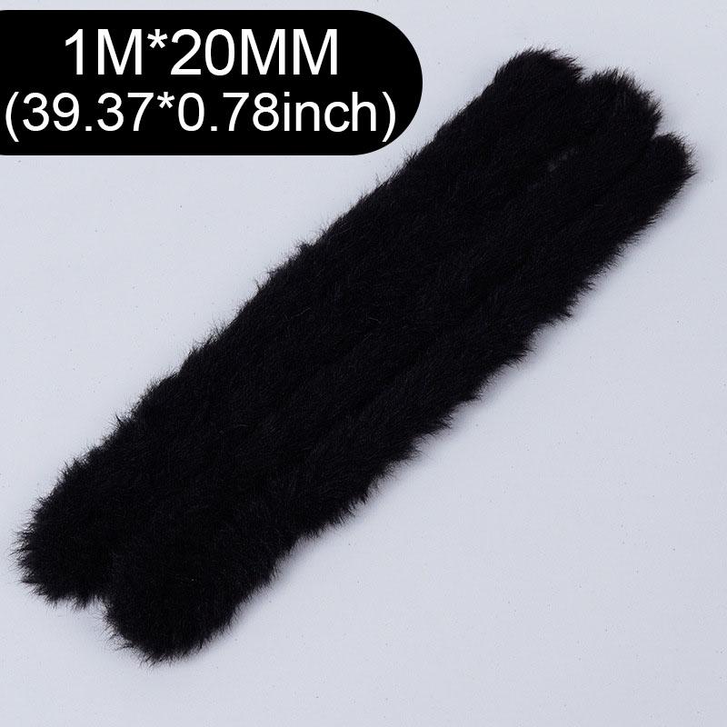 1m 20mm Plush Stuffed Rabbit Plush Iron Wire Strip Stick Furry Hand Craft Diy Miniature Animals Pets Fluffy Toys Twisting Sticks