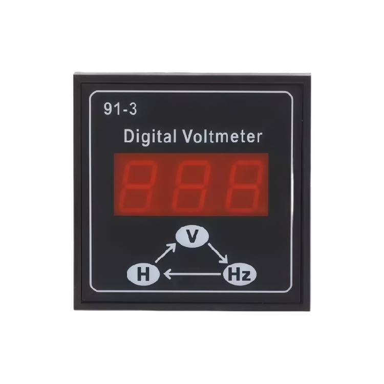 LED Digital Display Voltage Monitor Digital Voltmeter For Single And Three Phase Circuits Ensures Safe Operation
