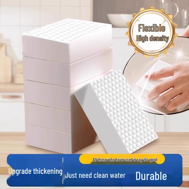 Magiczna Gąbka Nano do Usuwania Plam - Wysokiej Gęstości Pad do Czyszczenia Kuchni do Naczyń i Filiżanek do Herbaty