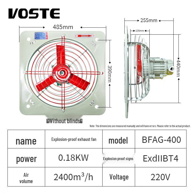VOSTE BFAG Industrial Explosion-Proof Exhaust Fan 485mm