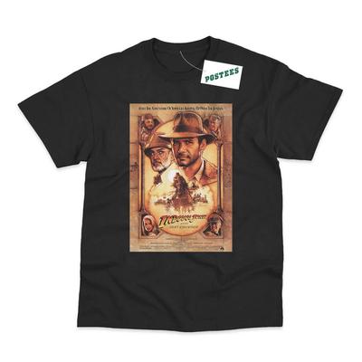 Retro Movie Poster Inspired By Indiana Jones & The Last Crusade Printed T-Shirt
