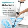 Toilet Plunger Air Pressure Drain Opener Adjustable Gauge 3/5 Attachments For Clogged Toilet Sink Shower