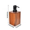 Portable Walnut Wood Soap Dispenser 200/400ml Push-Type Lotion Bottles Large Capacity Shampoo Bottles for Hand Soap Shower Gel