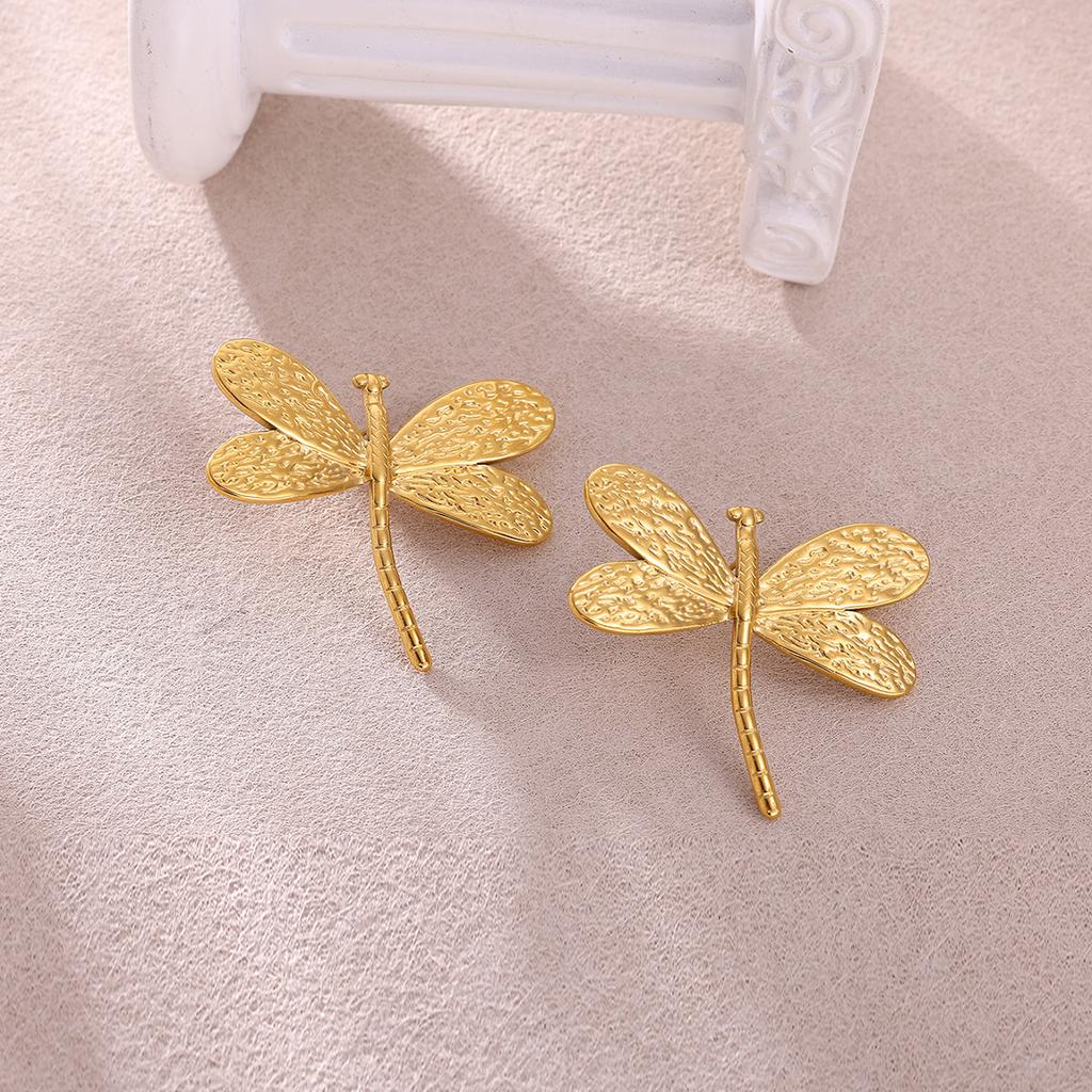 Women Exaggerated Gold Color Daisy Flower Hanging Earrings Stainless Steel Geometry Irregular Ear Piercing Jewelry Christmas